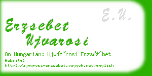 erzsebet ujvarosi business card